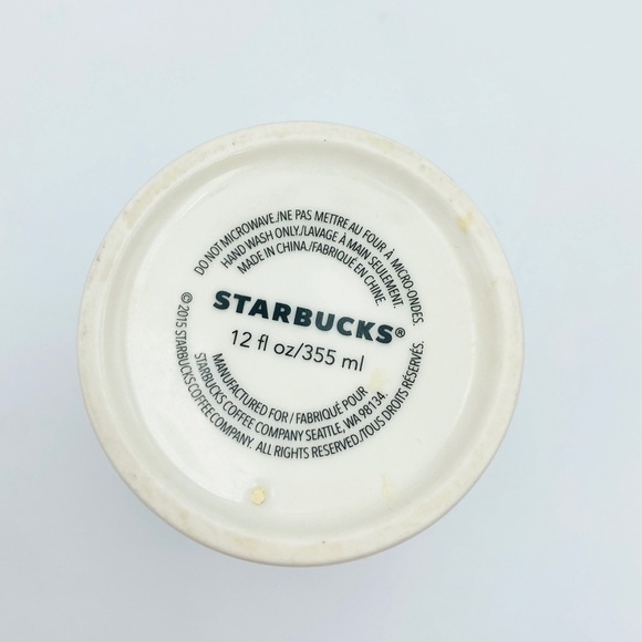 Starbucks 2015 Watercolor Barista Art Shelby Kregel  12oz Tumbler World Map - Picture 6 of 6